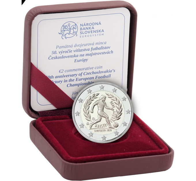 Slovakia 2 Euro proof 2026 - UEFA European Football Championship 1976
