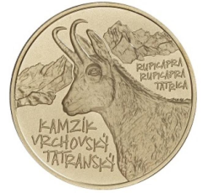 Slovakkia 5 eurot UNC 2022 – Slovakkia loomastik ja taimestik – Tatra mägismaa seemisnahk