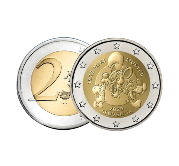 Sloveenia 2 eurot UNC 2025 - MIKI MUSTER