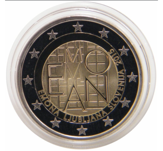 Sloveenia 2 eurot proof 2015 – Emona asutamise 2000. aastapäev – Ljubljana