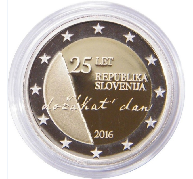 Sloveenia 2 eurot proof 2016 – 25 aastat iseseisvust