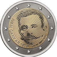 Словения 2 евро proof 2026 – 150 лет со дня рождения Ивана Цанкара