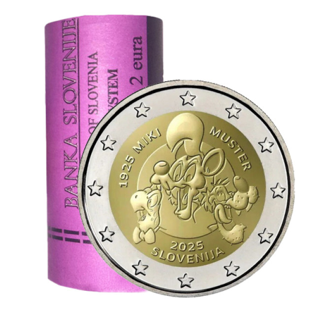 Sloveenia 2 eurot Rull 2025 - MIKI MUSTER