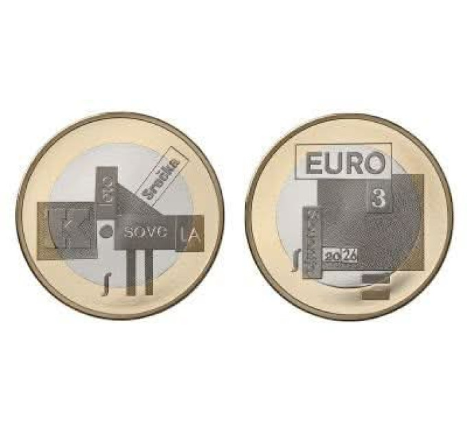 Slovenia 3 euro UNC 2026 - Srechko Kosovela
