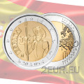 Hispaania 2 eurot UNC 2005 – La Mancha Don Quijote
