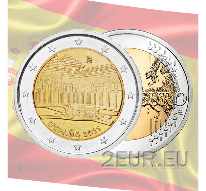 Hispaania 2 eurot rulli 2011 – Alhambra Granadas