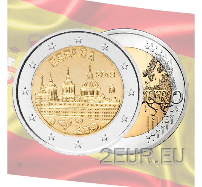 Hispaania 2 eurot UNC 2013 – San Lorenzo de El Escoriali kuninglik klooster