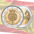 Hispaania 2 eurot UNC 2018 – Hispaania Felipe VI 50. sünniaastapäev