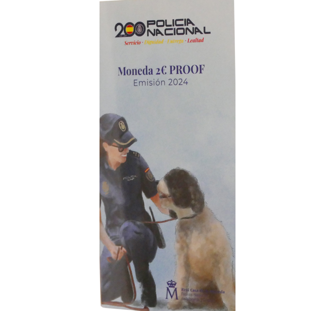 Spain 2 euro proof 2024 - National Police Corps