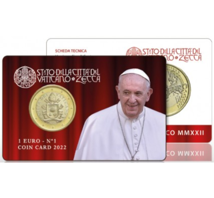 Vatikan 1 EURO BU 2022 - №1