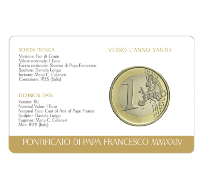 Vatikan 1 EURO BU 2024 - №4