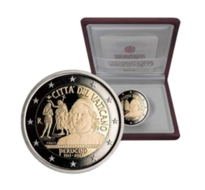 Vatikan 2 eurot proof 2023 – 500 aastat Pietro Perugino surmast