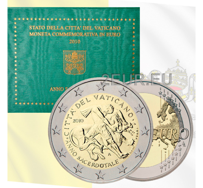 Vatican 2 euro BU 2010 - The Year for Priests