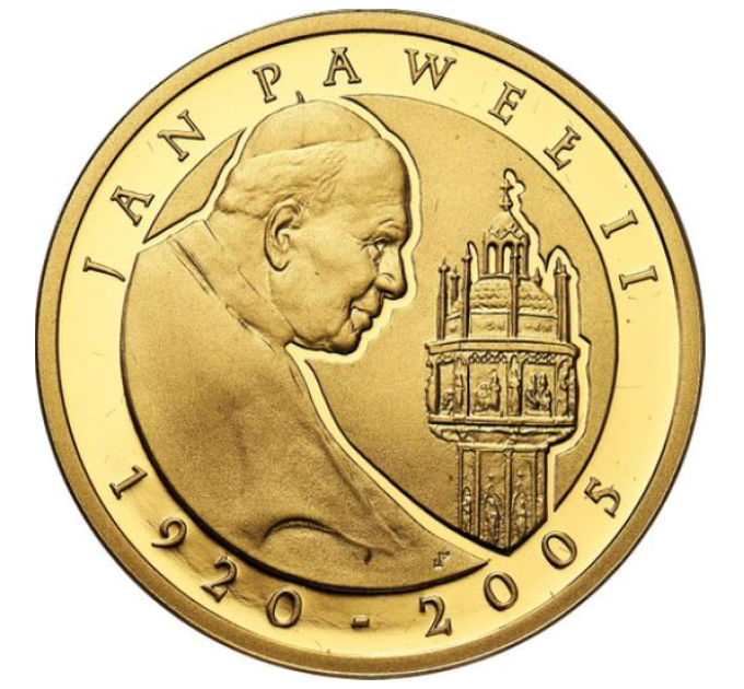 Poola 100 zlotti kulla proof 2005 – Paavst Johannes Paulus II