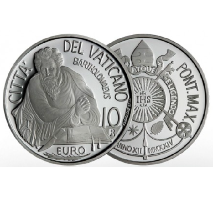 Vatikani 10 euro hõbe proof 2024 – S. BARTOLOMEO