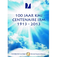 BELGIUM 2 EURO 2013 - 100 Years of Royal Meteorological Institute - COIN CARD