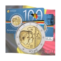BELGIUM 2 EURO 2021 - 100th anniversary of the Belgium - Luxembourg  Economic Union (BLEU) FR