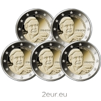 GERMANY 2 EURO 2018 - 100TH ANNIVERSARY OF THE BIRTH OF GERMAN FEDERAL CHANCELLOR HELMUT SCHMIDT  (FULL SET)