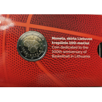 LITHUANIA 2 EURO 2022 - 100 years of Basketball in Lithuania - C/C