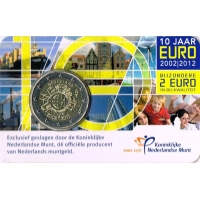 NETHERLANDS 2 EURO 2012 - 10 YEARS OF EURO -C/C