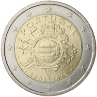 PORTUGAL 2 EURO 2012 - 10 YEARS OF EURO