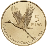SLOVAKIA 5 EURO 2023 - Black stork
