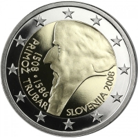 SLOVENIA 2 EURO 2008 - PRIMOŽ TRUBAR PROOF