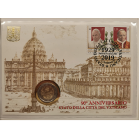 VATICAN 2 EURO 2019 - 90 YEARS OF THE FOUNDATION OF THE VATICAN STATE - NUMISCOVER
