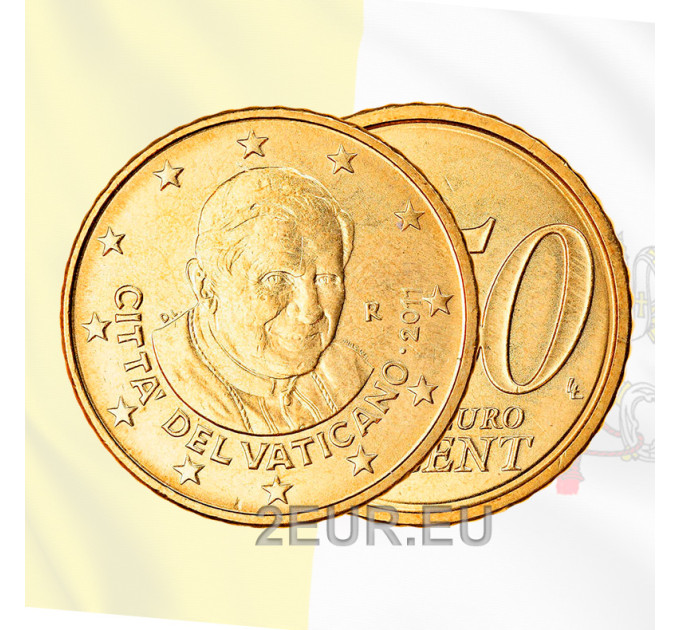 Ватикан 50 центов UNC 2011