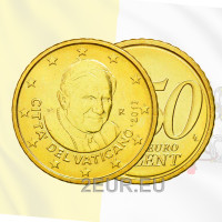 Ватикан 50 центов UNC 2013