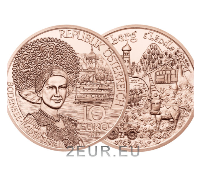 Austria 10-eurone münt 2013 – Vorarlberg