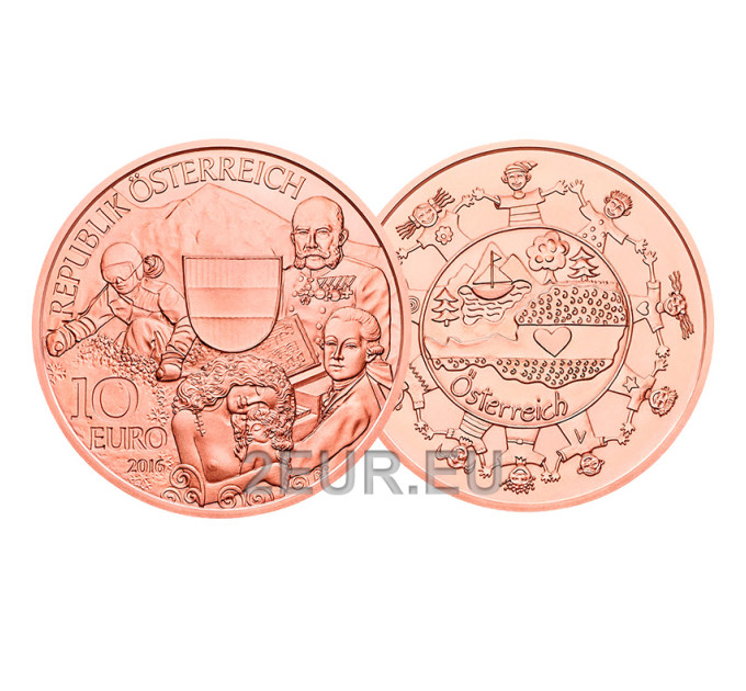 Austria 10-eurone münt 2016 – Austria