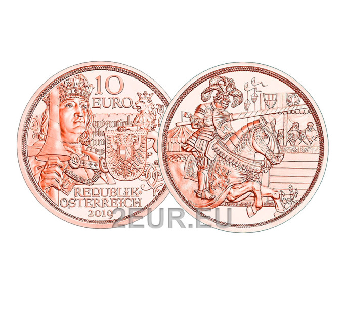 Austria 10-eurone münt 2019 – rüütellikkus