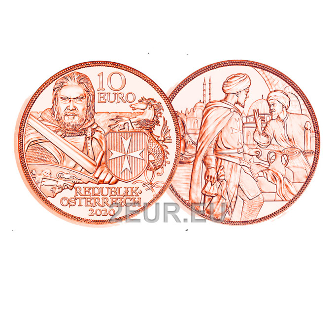 Austria 10-eurone münt 2020 – Fortitude uncirculated