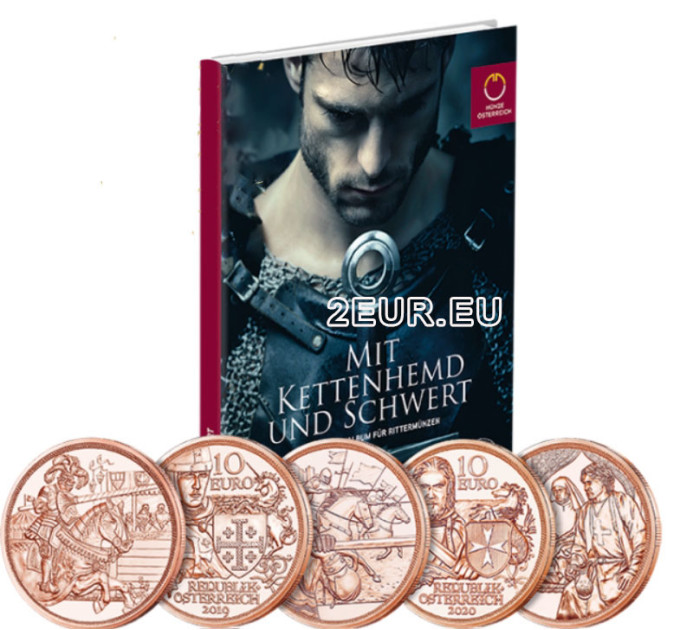 Album 10 euro müntidele Austria – Rüütellikkus