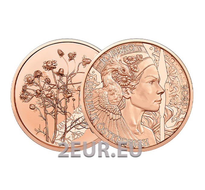 Austria 10-eurone münt 2023-2 – KUMMEL