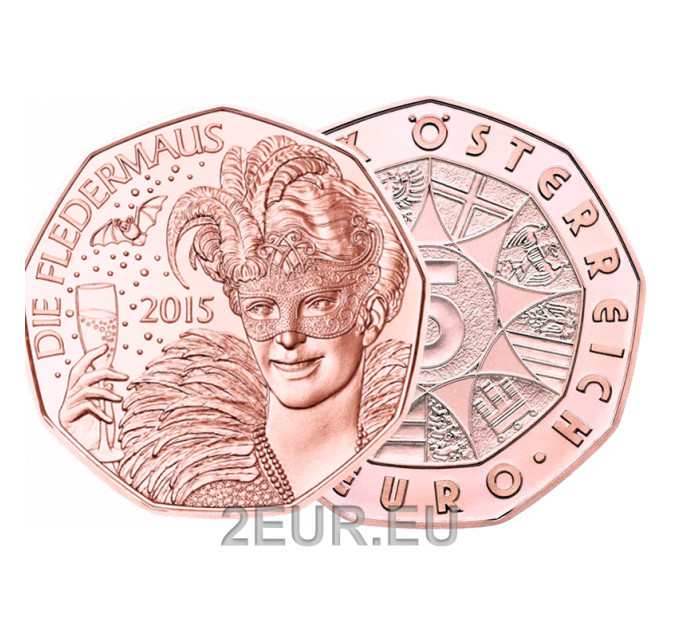 Austria 5-eurone münt 2015 – nahkhiir