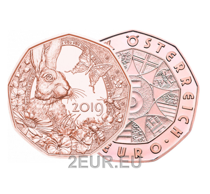  Austria 5-eurone münt 2019 – kevadine ärkamine