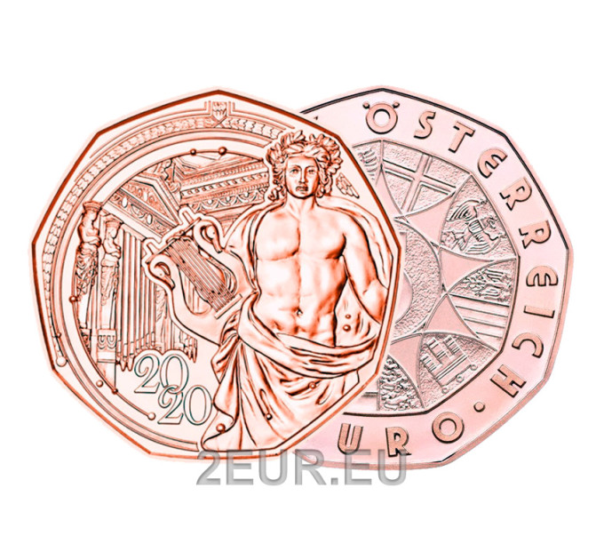 Austria 5 euro coin 2020 - 150 years of music association