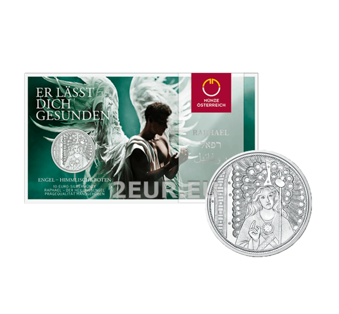 Austria 10 eurot Hõbemünt 2018 – Raphael – tervendav ingel