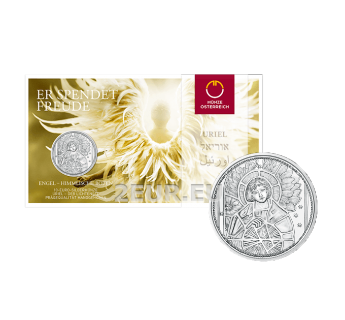 Austria 10 eurot Hõbemünt 2018 – Uriel – valgustav ingel