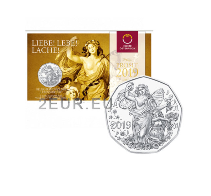 Austria 5 eurot Hõbemünt 2019 – Elurõõm
