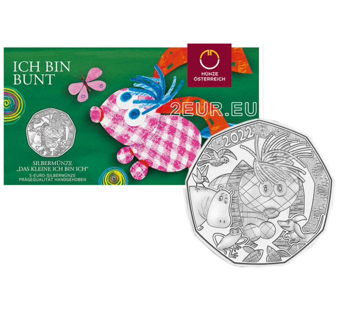 Austria 5 euro Silver coin 2022 - Little I-am-me - Easter coin