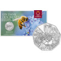 Austria 5-eurone Hõbemünt 2023 - Waggle Dance – mesilased 