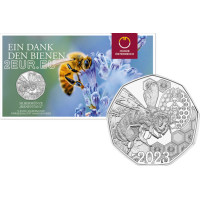 Austria 5-eurone Hõbemünt 2023 - Waggle Dance – mesilased 