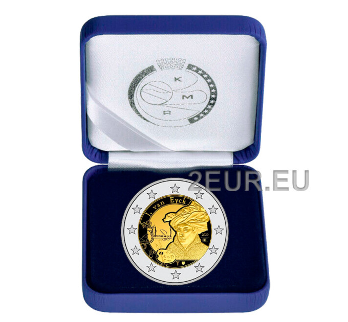 Belgia 2 eurot proof 2020 – Jan van Eyck 
