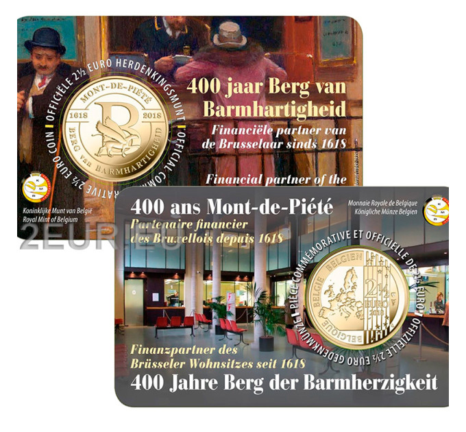 Belgia 2,5 euro BU 2018 – Berg van Barmhartigheid 400 aastat – NL