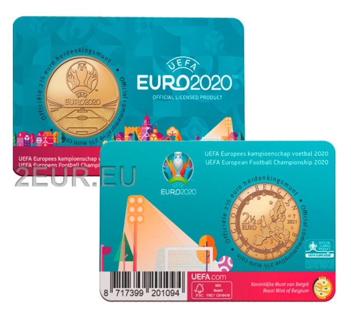 Belgia 2,5 euro BU 2021 – UEFA 2020 - NL