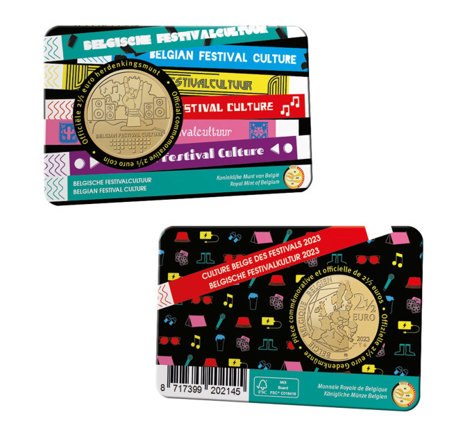 Belgia 2,5 euro BU 2023 – Belgia festivalikultuur – NL