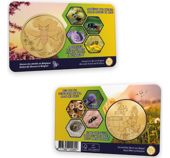 Belgia 2,5 euro BU 2024 – Mesilane Belgias – FR